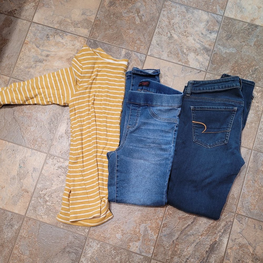 Lot of Jeans and Sweater